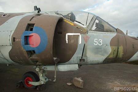 DSC_0091 - MOD1 - Harrier GR3 - Royal Navy Schools - Predannack Airfield - Cornwall - 19-2-2012 - BIPS©2012